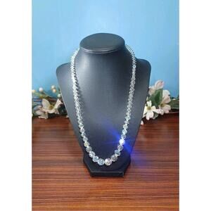 Aurora Borealis Necklace Gorgeous Bling Rainbow Beautiful 20 Inch Adjustable